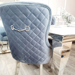 Load image into Gallery viewer, Kate Dining Chair ALL COLOURS with Chrome Clasp &amp; Quilted Back
