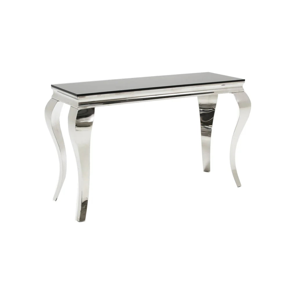 Louis Chrome Console Table