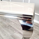 Load image into Gallery viewer, Louis Chrome Console Table
