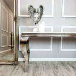 Load image into Gallery viewer, Louis Chrome Console Table
