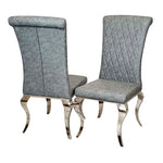 Load image into Gallery viewer, Nicole Dining Chair ALL COLOURS with Plain Back, Line &amp; Cross Stitch
