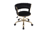 Load image into Gallery viewer, Camelia Black &amp; Gold Office Chair
