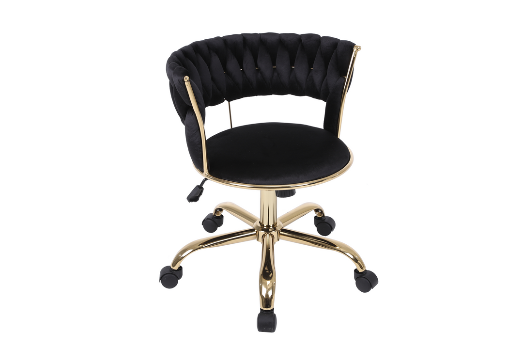 Camelia Black & Gold Office Chair