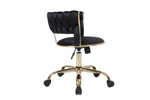 Load image into Gallery viewer, Camelia Black &amp; Gold Office Chair
